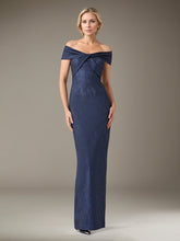 Sheath/Column Off-the-Shoulder Floor-Length Evening Dress