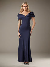 Sheath/Column V-Neck Floor-Length Evening Dress