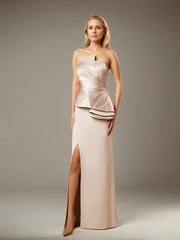 Sheath/Column Off-the-Shoulder Floor-Length