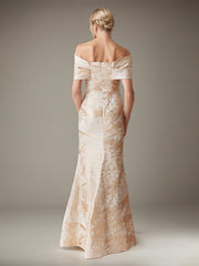 Trumpet/Mermaid Off-the-Shoulder Floor-Length Satin Evening Dress