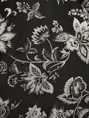 A-line V-Neck Knee-Length Jacquard Floral Mother of the Bride Dress