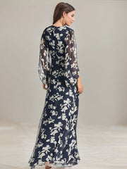 A-Line Scoop Full-Length Evening Dress