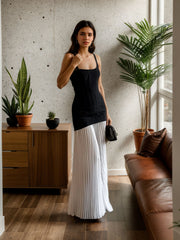 Pleat Prom Dresses A Line Strapless Party Dress for Women