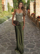 Gorgeous Sweetheart Spaghetti Strap Mermaid Long Evening Dress,Prom Dress