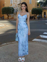 Gorgeous V-neck Blue Lace Appliques Spaghetti Strap Mermaid Long Evening Dress,Prom Dress
