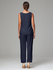 3 Pieces Chiffon Elegant Mother Of The Bride Dress Pants Suits