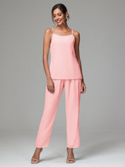 3 Pieces Delicate Chiffon Lace Mother of Bride Dress Pant Suits