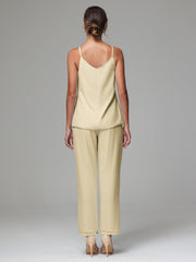 3 Pieces Delicate Chiffon Lace Mother of Bride Dress Pant Suits