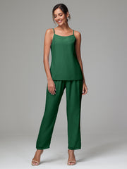 3 Pieces Delicate Chiffon Lace Mother of Bride Dress Pant Suits