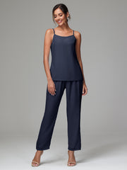 3 Pieces Delicate Chiffon Lace Mother of Bride Dress Pant Suits