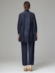 3 Pieces Delicate Chiffon Lace Mother of Bride Dress Pant Suits