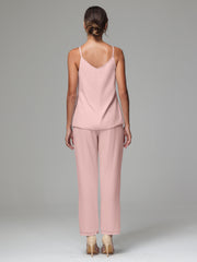 3 Pieces Delicate Chiffon Lace Mother of Bride Dress Pant Suits