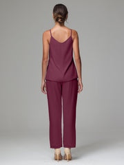 3 Pieces Delicate Chiffon Lace Mother of Bride Dress Pant Suits