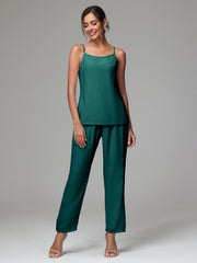 3 Pieces Delicate Chiffon Lace Mother of Bride Dress Pant Suits