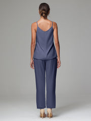 3 Pieces Delicate Chiffon Lace Mother of Bride Dress Pant Suits