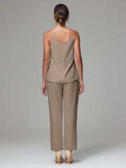 3 Pieces Delicate Chiffon Lace Mother of Bride Dress Pant Suits