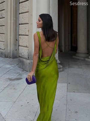 Premium Backless Side Slit Mermaid Long Evening Dress,Prom Dress