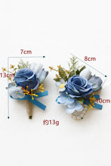 Decorative Flowers Groom Boutonniere Homecoming Corsage Wrist Corsage Wedding Decorations