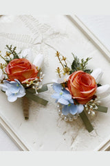 Decorative Flowers Groom Boutonniere Homecoming Corsage Wrist Corsage Wedding Decorations