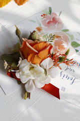 Wedding Decorations Decorative Flowers Groom Boutonniere Homecoming Wrist Corsage