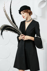 Women's Elegant Flower Wool Wedding/Tea Party Bowler Hats/Church Hats