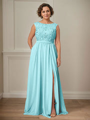 Party Dress For Mother Of The Bride Illusion Neckline Sleeveless Ball Gown Cut Out Guest Dresses For Wedding