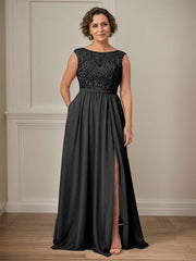 Party Dress For Mother Of The Bride Illusion Neckline Sleeveless Ball Gown Cut Out Guest Dresses For Wedding