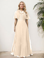 Sheath/Column Chiffon Mother Of The Bride Dresses With Appliques Lace