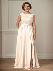 Party Dress For Mother Of The Bride Illusion Neckline Sleeveless Ball Gown Cut Out Guest Dresses For Wedding