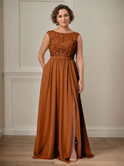 Party Dress For Mother Of The Bride Illusion Neckline Sleeveless Ball Gown Cut Out Guest Dresses For Wedding