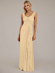 A-Line Sweetheart Neckline Pleated Mesh Mother of the Bride Dress