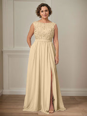 Party Dress For Mother Of The Bride Illusion Neckline Sleeveless Ball Gown Cut Out Guest Dresses For Wedding