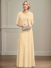 Sheath/Column Lace(Non-Stretch)/Chiffon(Non-Stretch) Mother Of The Bride Dresses With Lace