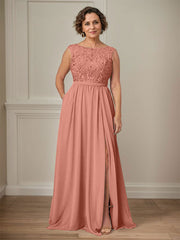 Party Dress For Mother Of The Bride Illusion Neckline Sleeveless Ball Gown Cut Out Guest Dresses For Wedding