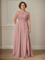 Party Dress For Mother Of The Bride Illusion Neckline Sleeveless Ball Gown Cut Out Guest Dresses For Wedding