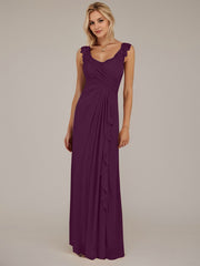 A-Line Sweetheart Neckline Pleated Mesh Mother of the Bride Dress