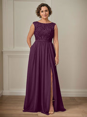 Party Dress For Mother Of The Bride Illusion Neckline Sleeveless Ball Gown Cut Out Guest Dresses For Wedding