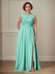 Party Dress For Mother Of The Bride Illusion Neckline Sleeveless Ball Gown Cut Out Guest Dresses For Wedding