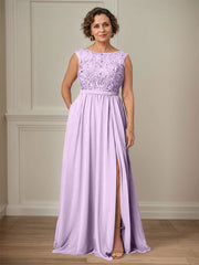 Party Dress For Mother Of The Bride Illusion Neckline Sleeveless Ball Gown Cut Out Guest Dresses For Wedding