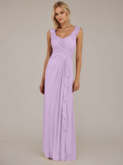 A-Line Sweetheart Neckline Pleated Mesh Mother of the Bride Dress