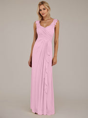 A-Line Sweetheart Neckline Pleated Mesh Mother of the Bride Dress