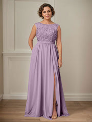 Party Dress For Mother Of The Bride Illusion Neckline Sleeveless Ball Gown Cut Out Guest Dresses For Wedding