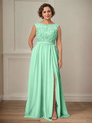 Party Dress For Mother Of The Bride Illusion Neckline Sleeveless Ball Gown Cut Out Guest Dresses For Wedding