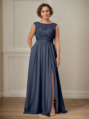 Party Dress For Mother Of The Bride Illusion Neckline Sleeveless Ball Gown Cut Out Guest Dresses For Wedding