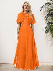 Sheath/Column Chiffon Mother Of The Bride Dresses With Appliques Lace