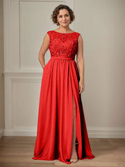 Party Dress For Mother Of The Bride Illusion Neckline Sleeveless Ball Gown Cut Out Guest Dresses For Wedding