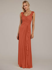 A-Line Sweetheart Neckline Pleated Mesh Mother of the Bride Dress