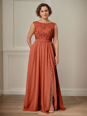 Party Dress For Mother Of The Bride Illusion Neckline Sleeveless Ball Gown Cut Out Guest Dresses For Wedding