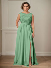 Party Dress For Mother Of The Bride Illusion Neckline Sleeveless Ball Gown Cut Out Guest Dresses For Wedding