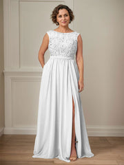 Party Dress For Mother Of The Bride Illusion Neckline Sleeveless Ball Gown Cut Out Guest Dresses For Wedding